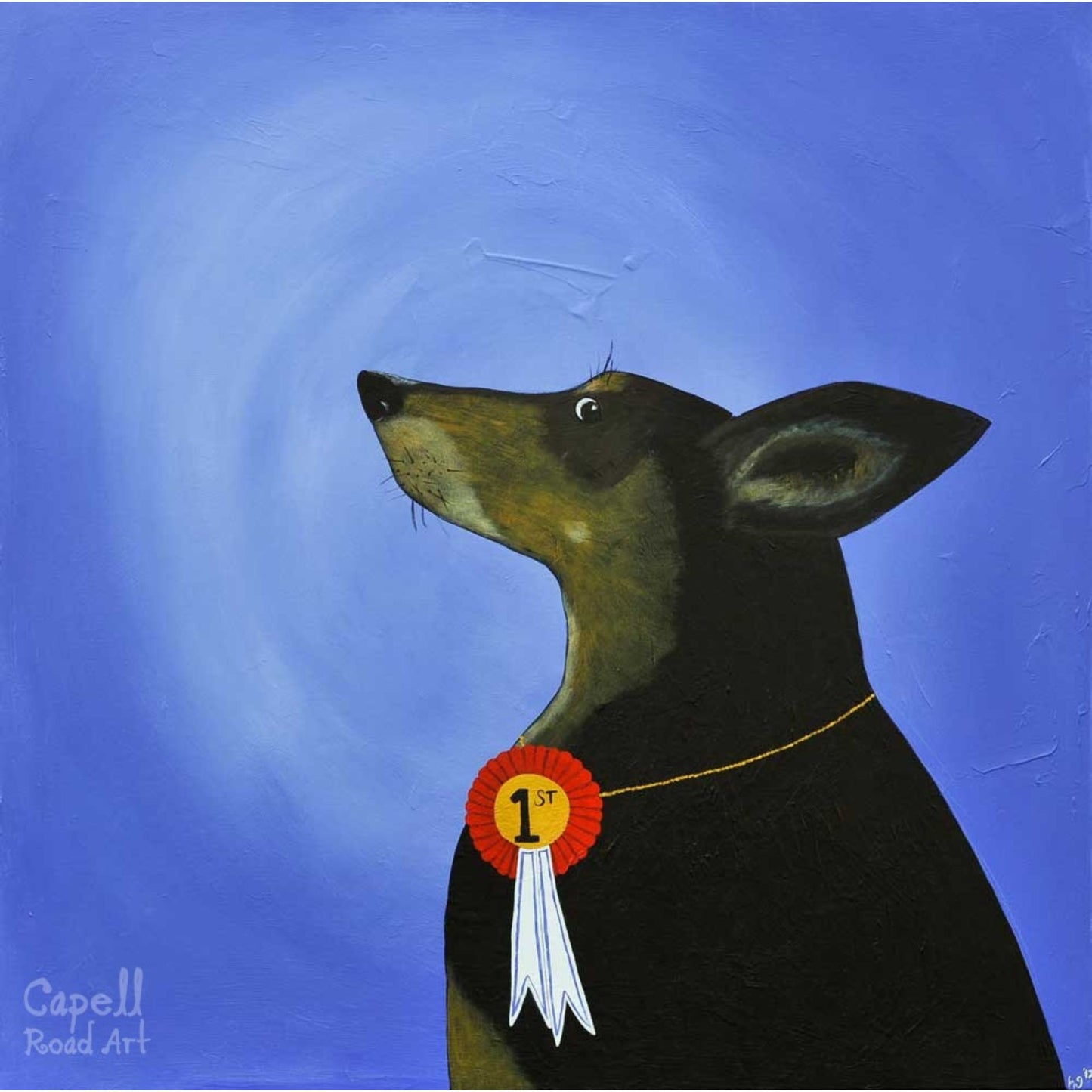 Jack Wins the Nobel Prize I never met a colour I didn’t like. - Dale Chihuly Art Card by Artist Helen Gray