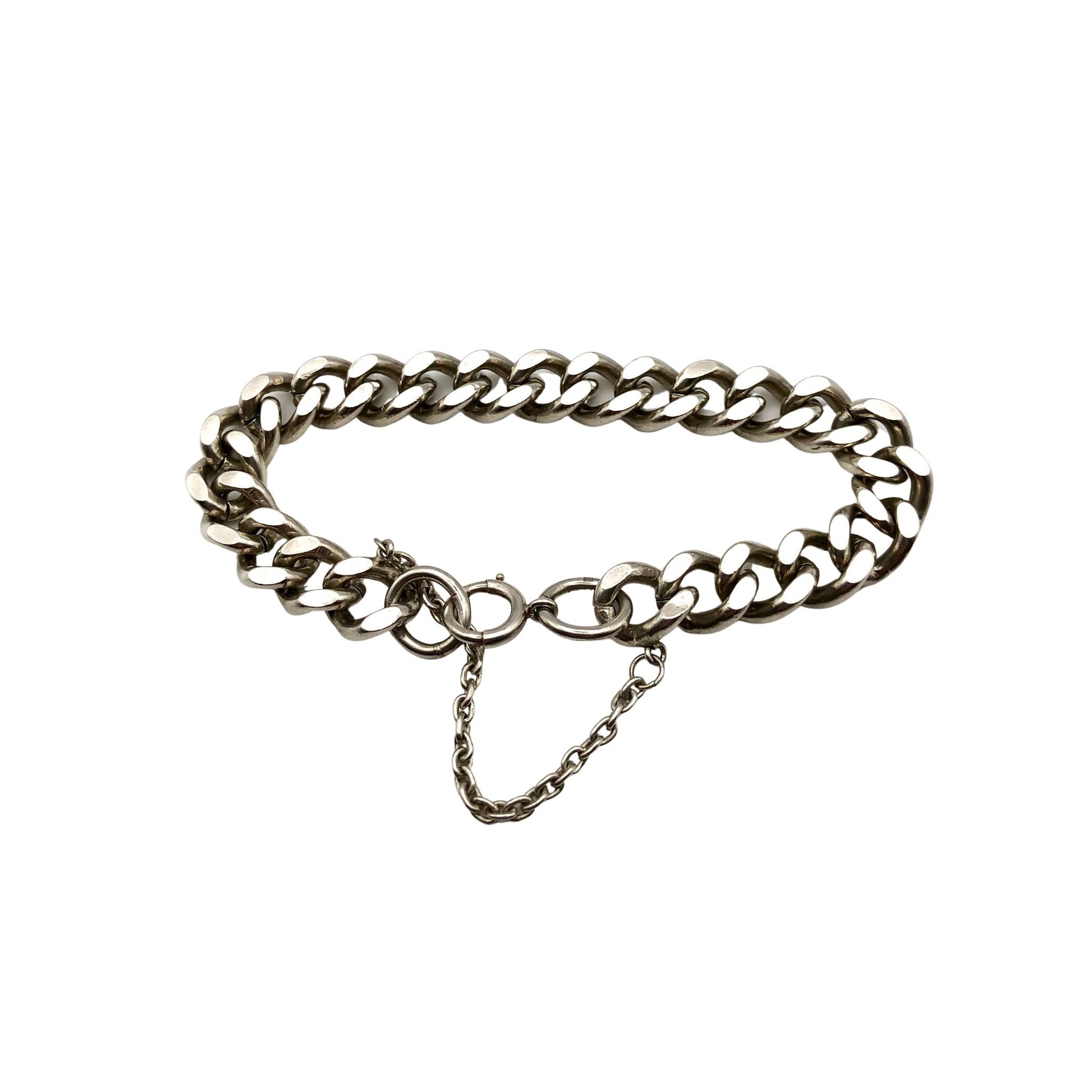 Heavy Silver Cuban Link Bracelet