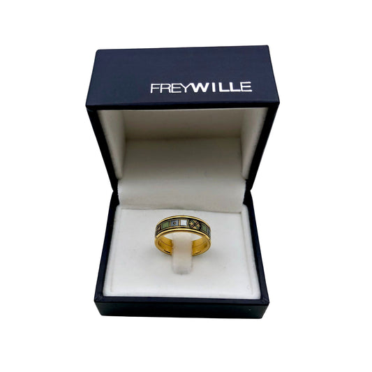 24ct gold plated Egyptian Cleopatra enamel ring from FreyWille in Austria.