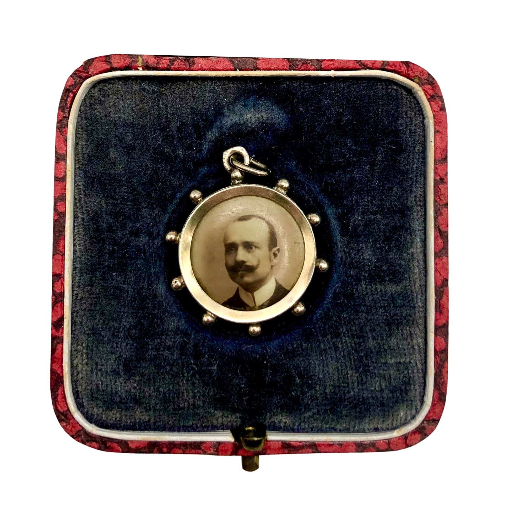 Austrian Antique Shipwheel Silver Photo Locket